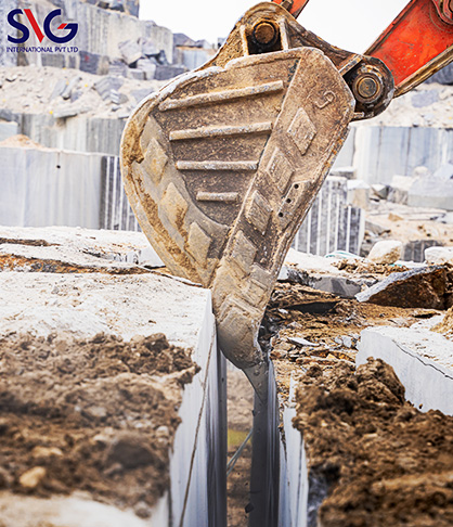 Breaking of Stone for Marble